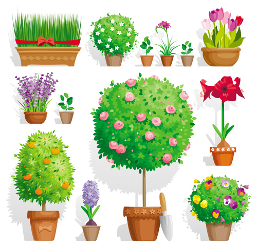 Garden elements vector 01 garden elements element   