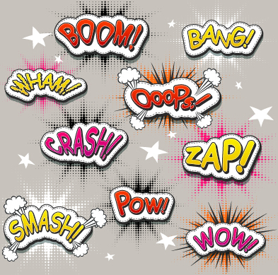 Speech bubbles cartoon explosion styles vector set 13 speech bubbles explosion cartoon bubbles bubble   