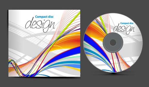 Abstract of CD Cover vector set 09 cover cd abstract   