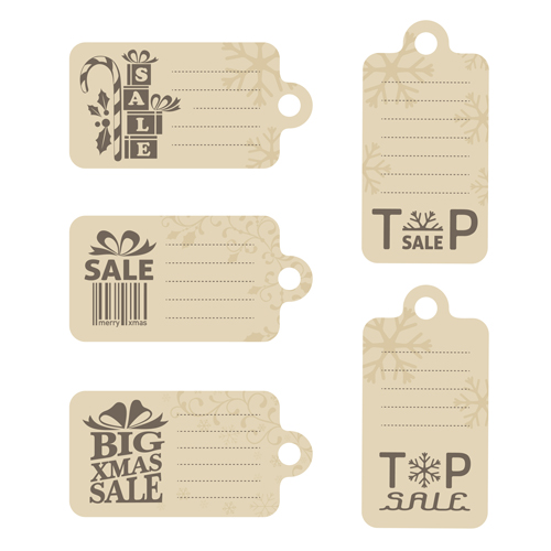 2016 christmas big sale tags vector set 05 tags sale christmas big 2016   