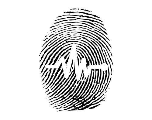 Different Fingerprints design elements vector 06 fingerprint elements element different   