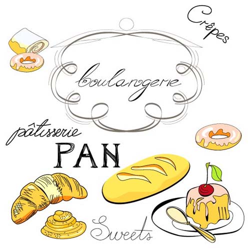 Hand drawn Illustrations Food elements vector 01 illustration hand-draw hand drawn elements element   