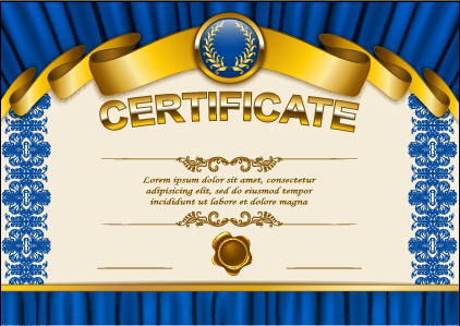 Vector certificate template exquisite vector 07 exquisite diploma certificate template certificate   