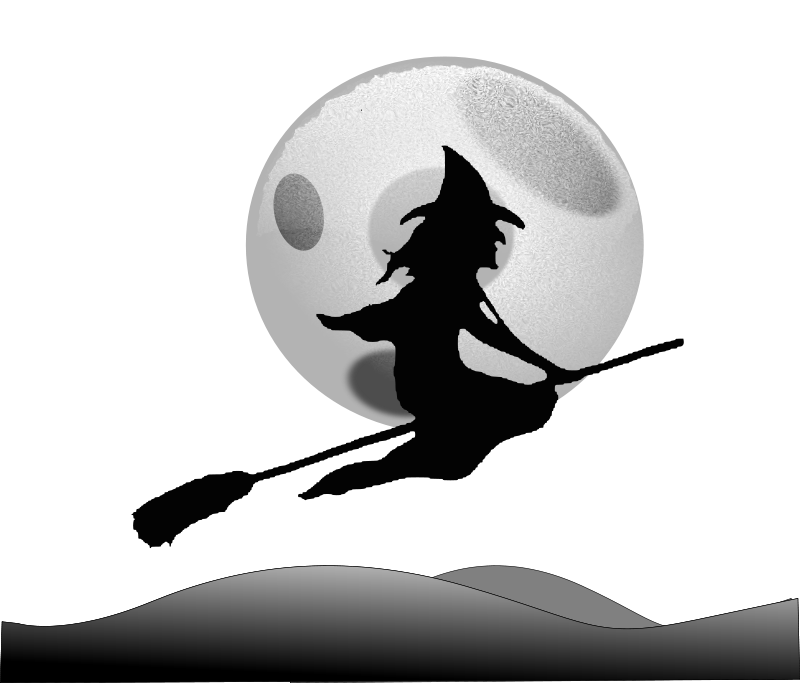 Halloween witch silhouette set vector 07 witch silhouette halloween   