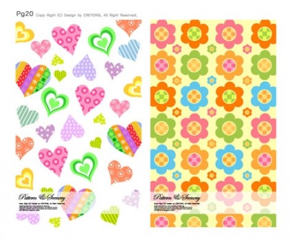 Cute background series vector 03 series lovely background   