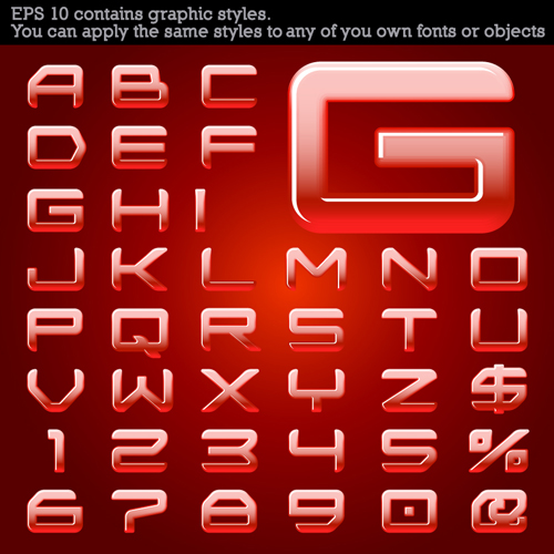 Set of Different Alphabet elements design vector 01 elements element different alphabet   