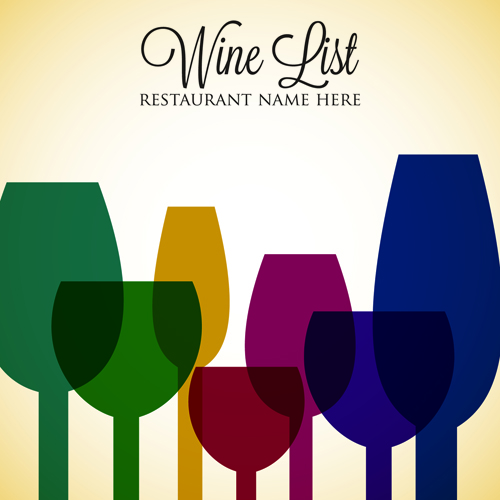 Restaurant wine menu art cover vector 01 wine restaurant menu cover   