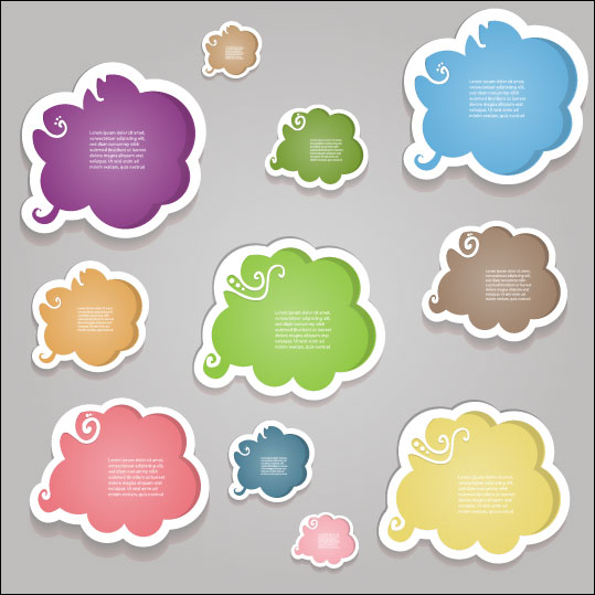 cartoon Cute Labels vector 05 vector labels cartoon   