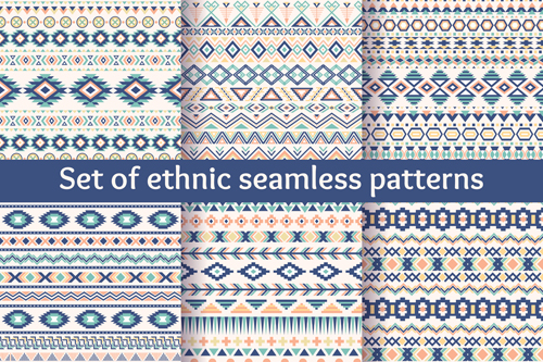 Ethnic ornament pattern seamless vector 01 seamless pattern ornament ethnic   