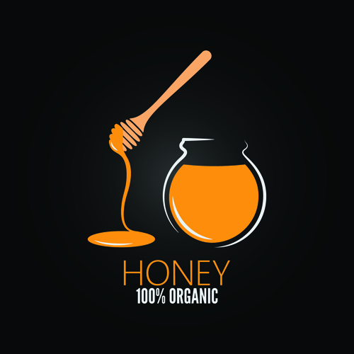 Black style honey poster vector poster honey black   