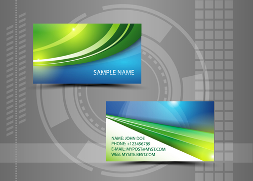 Modern style abstract business cards vector 08 modern business cards business card business abstract   