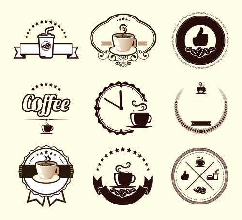 Original design coffee labels vector 01 original labels coffee   
