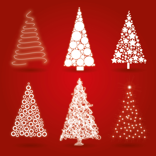 Different Christmas tree design vector 02 different christmas trees christmas tree christmas 2014   