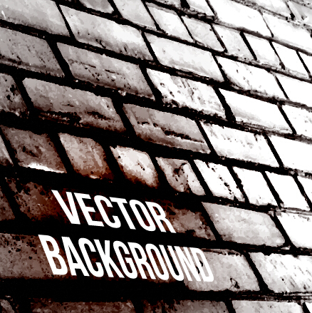 Realistic brick wall vector background 04 Vector Background realistic brick wall brick   