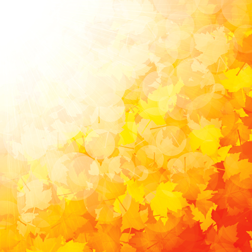 Shiny autumn vector background art 04 shiny autumn   