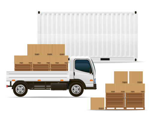 Freight transportation vector material 04 transportation freight   