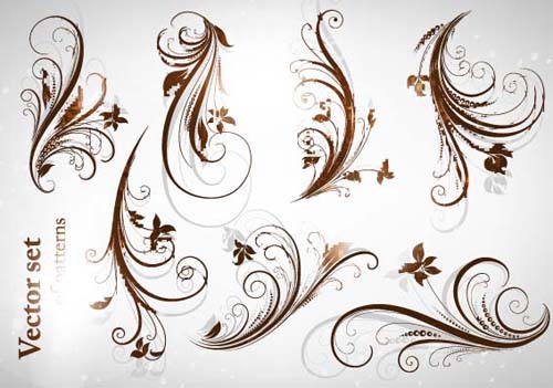 Different Patterns of floral design vector 03 patterns pattern floral   