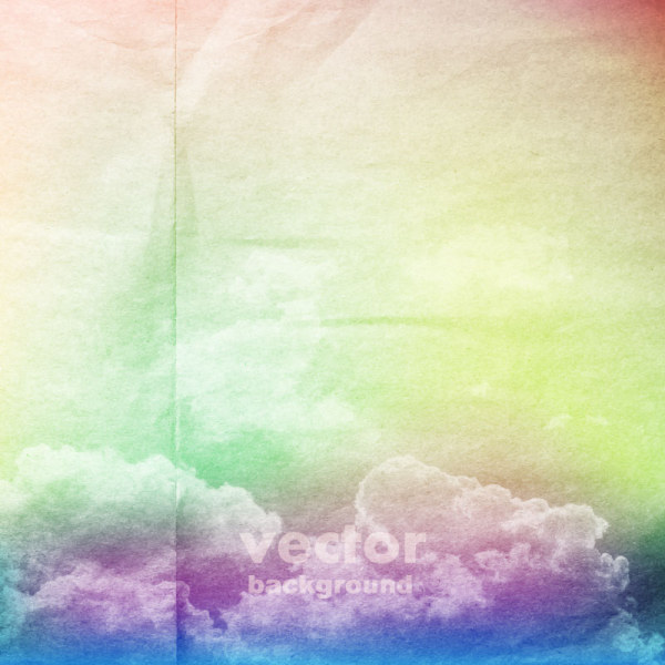 Blurred cloud with grunge background vector 02 cloud blurred background vector background   