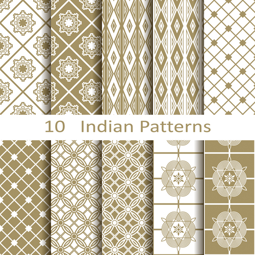 Vector Indian style seamless patterns 01 seamless patterns pattern Indian style   