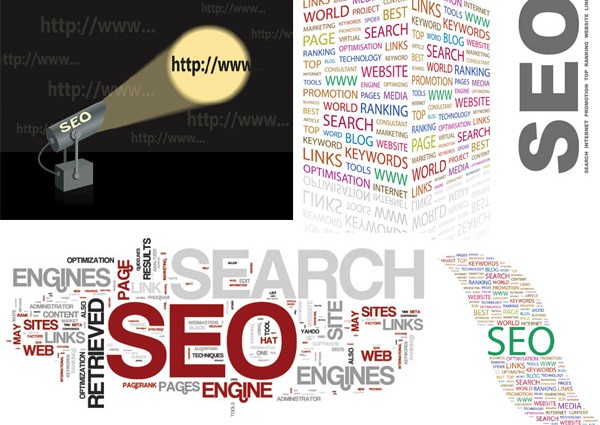 SEO design elements background shiny vector seo design   