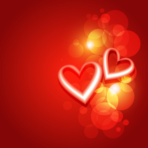 Background and Romantic hearts vector graphics 03 romantic hearts heart   