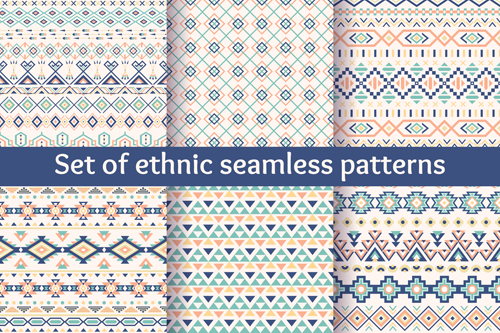 Ethnic ornament pattern seamless vector 02 seamless pattern ornament ethnic design   
