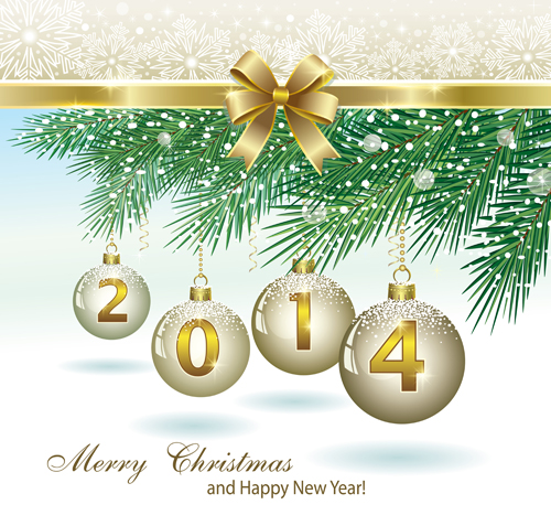 Christmas ball and New Year background vector new year christmas background vector background   