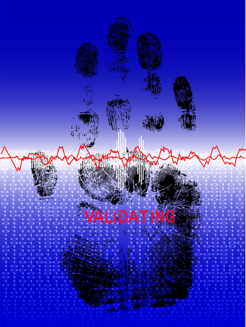 Different Fingerprints design elements vector 07 fingerprint elements element different   