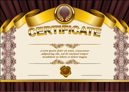 Vector certificate template exquisite vector 10 exquisite diploma certificate template certificate   