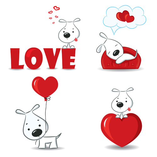 Set of Funny valentine card vector graphics 04 vector graphics Valentine funny card   