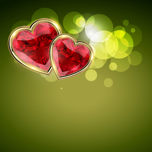 Background and Romantic hearts vector graphics 02 romantic hearts heart   