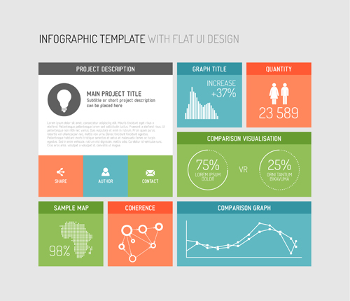 Infographic template elements 02 template infographic elements element   