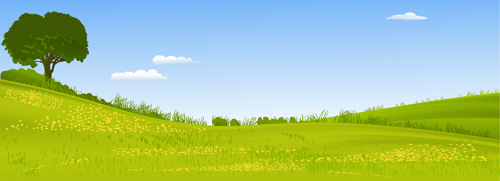 Beautiful fields landscapes vector set 17 landscape fields beautiful   