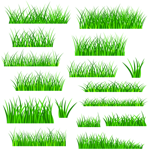 Vector Green Grass Elements set 09 green grass green grass elements element   