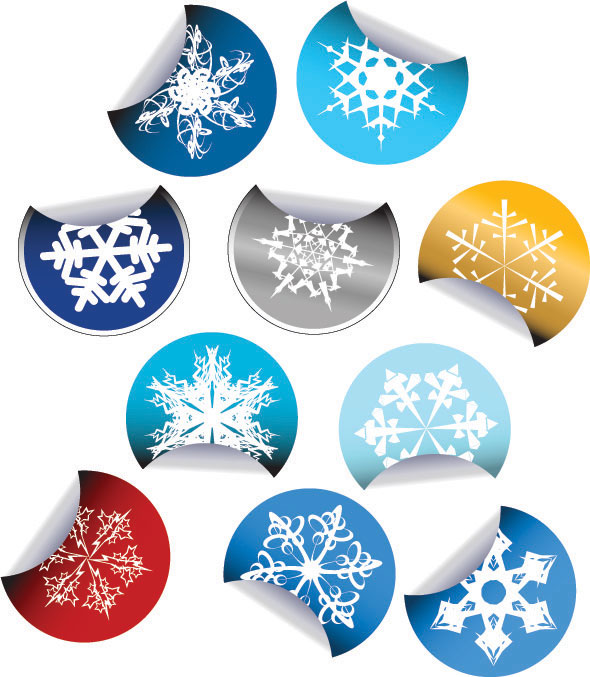 Snow sticker Icon vector sticker snow icon   