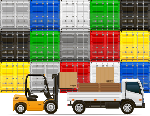 Freight transportation vector material 02 transportation freight   