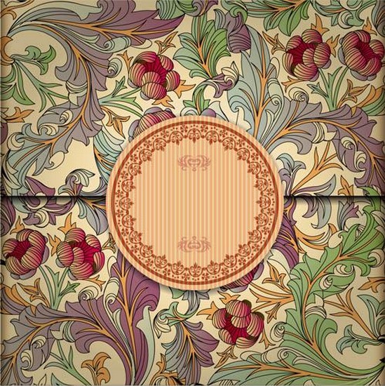 Ornaments with vintage backgrounds vector vintage ornaments   