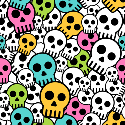 Simple skull vector seamless pattern skull simple seamless pattern Simple skull vector seamless pattern skull simple seamless pattern