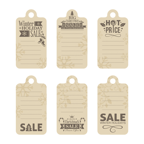 2016 christmas big sale tags vector set 03 tags sale christmas big 2016   