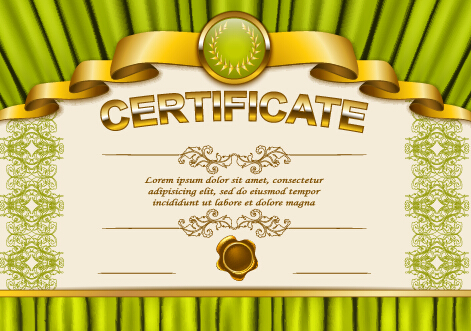 Vector certificate template exquisite vector 05 exquisite diploma certificate template certificate   