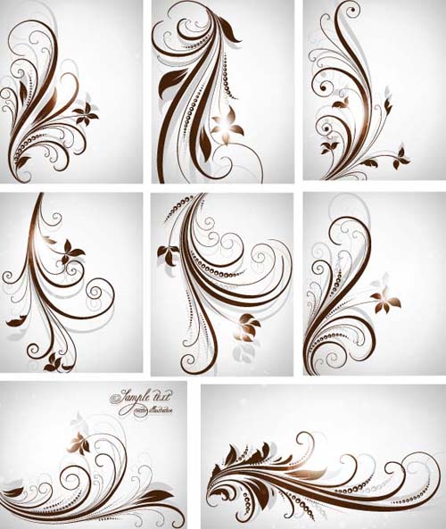 Different Patterns of floral design vector 01 patterns floral different   