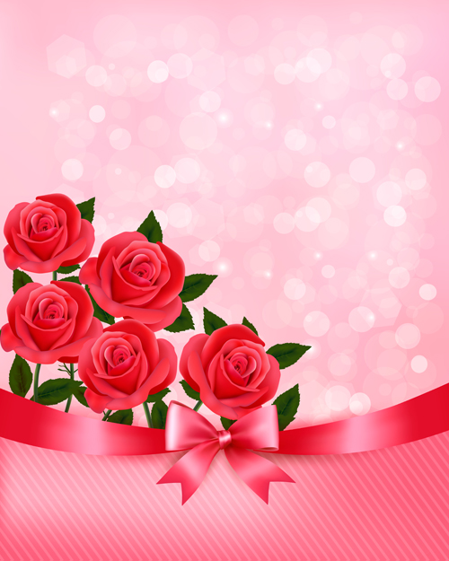 Beautiful flower with pink backgrounds vector 02 pink flower beautiful backgrounds background   