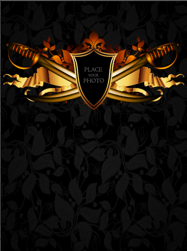 Luxury arms with badge labels background vector 01 luxury labels label badge background vector background   