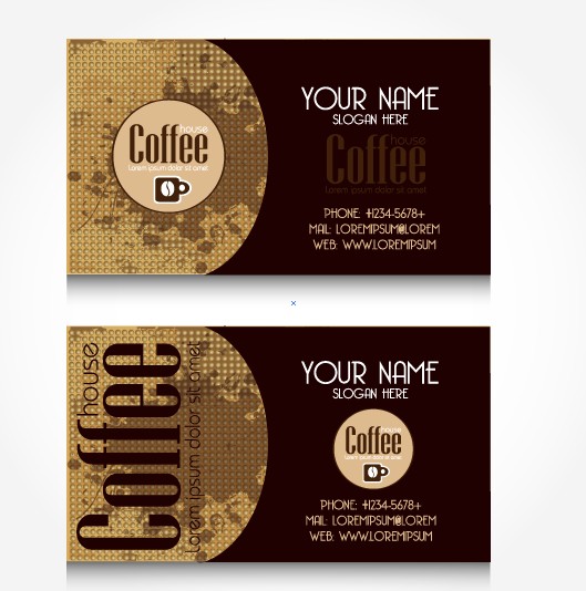 Creative Coffee business card vector 01 creative card vector business card business   