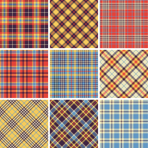 Plaid fabric patterns seamless vector 15 seamless plaid patterns fabric pattern fabric   