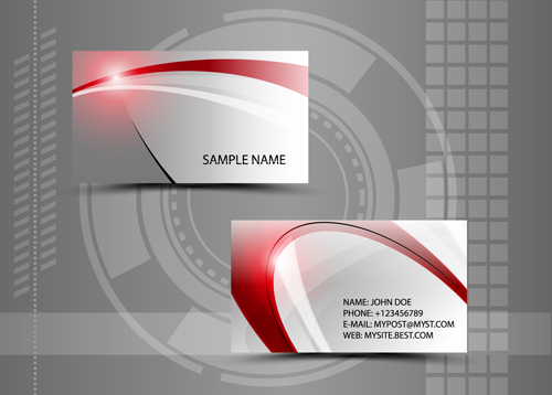 Modern style abstract business cards vector 06 modern business cards business card business abstract   