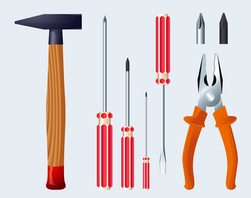 Various of life tool vector set 02 Various tools tool life   