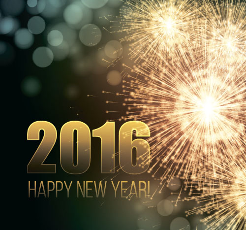 2016 new year with firework background vector 04 year new firework background 2016   