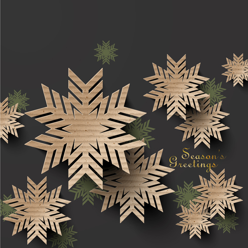 Vector snowflake creative background design 04 snowflake creative background   