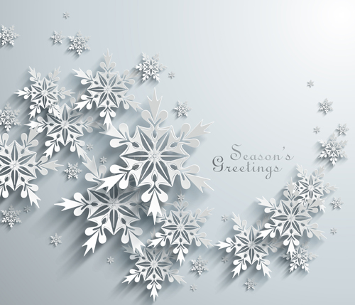 Vector snowflake creative background design 03 snowflake creative background design   